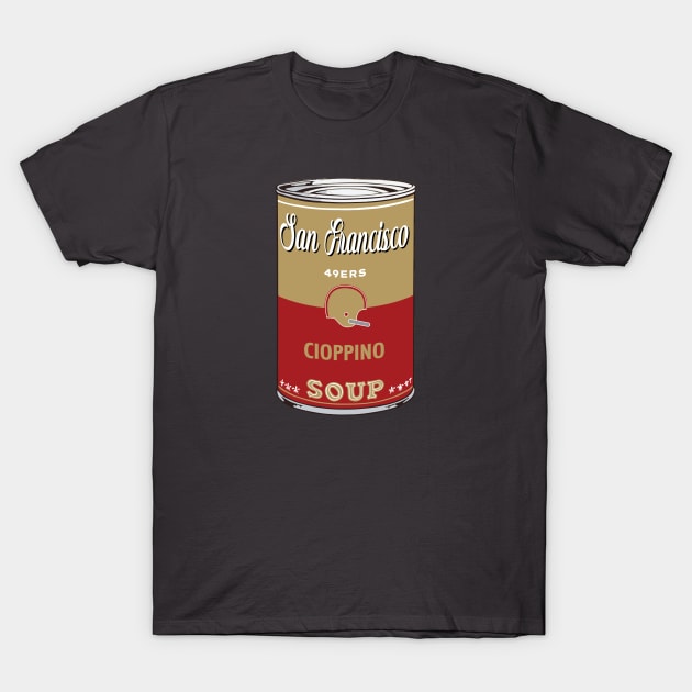 San Francisco 49ers Soup Can T-Shirt by Rad Love